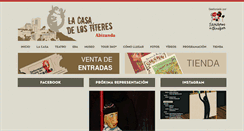 Desktop Screenshot of lacasadelostiteres.com